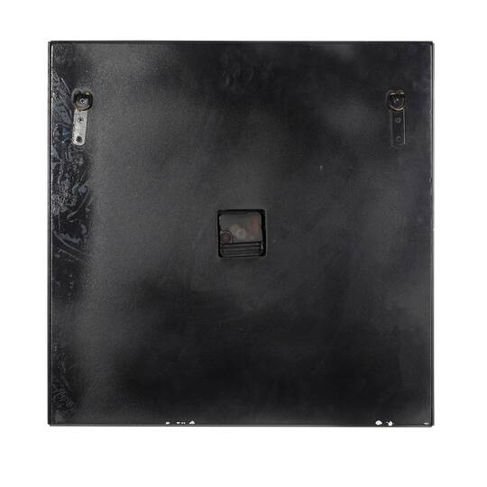 Silver Glam Wood Wall Clock, 20" x 20"